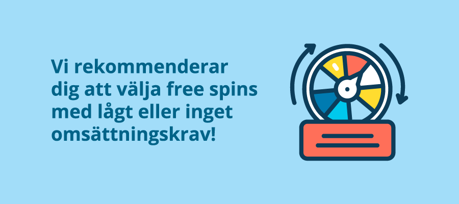 Bäst free spins bonus i Sverige