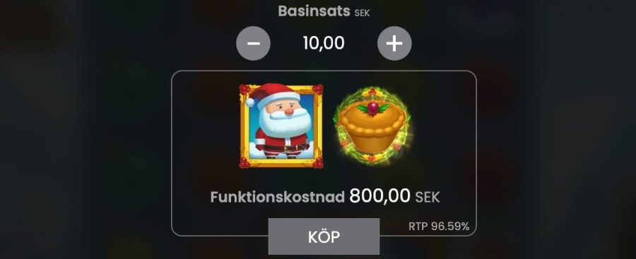 Fat Santa bonusköp-funktion