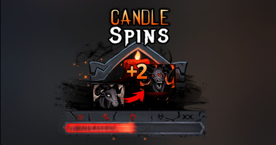 Candle Spins on Blood and Shadow slot 