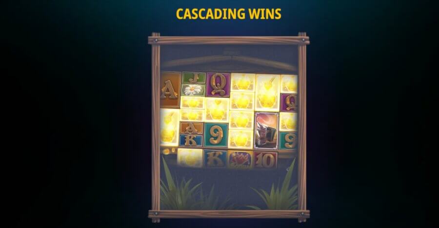 Cascading Wins i Gimme The Honey Megaways