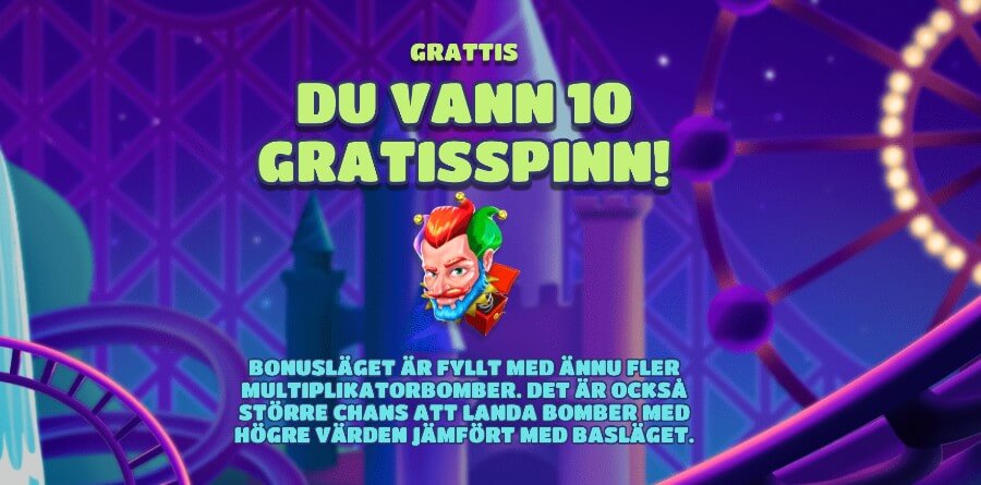 Free spins-läge Joker Bombs