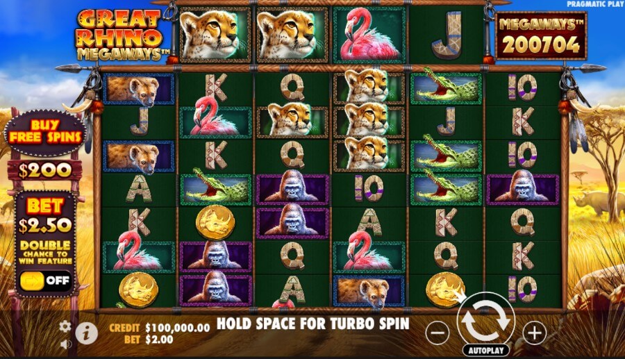 Pragmatic Play Great Rhino Megaways slot