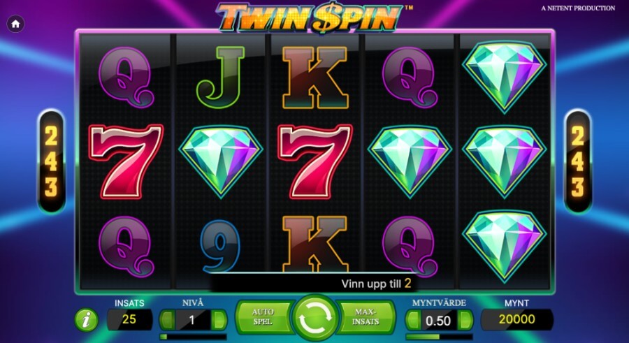 Bild på Twin Spins huvudspel 