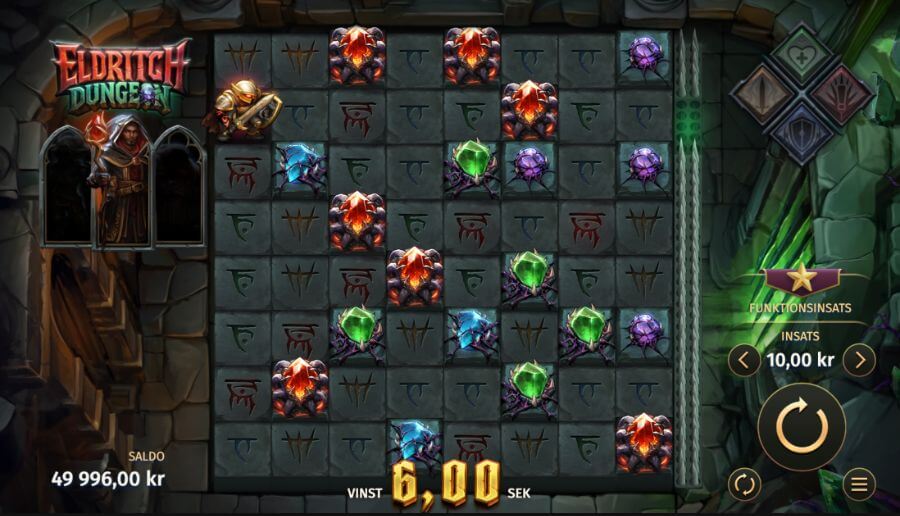 Huvudspelet i Eldritch Dungeon slot. 