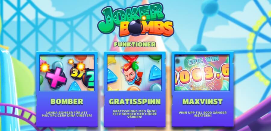 Funktioner i Joker Bombs