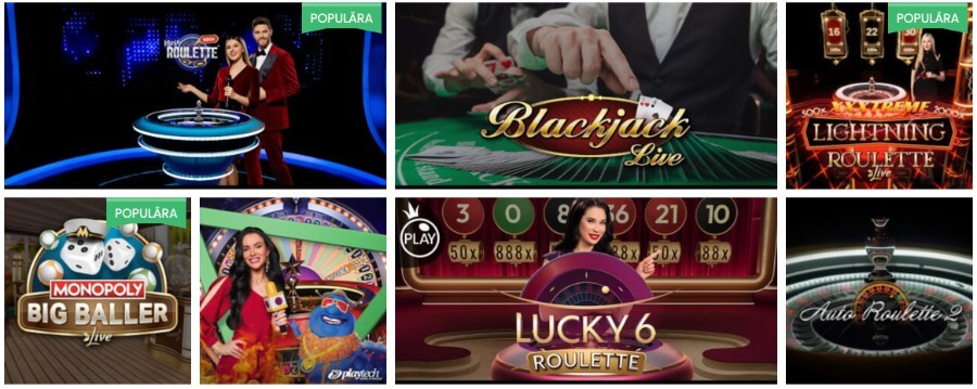 Livecasino hos PlayJango Casino