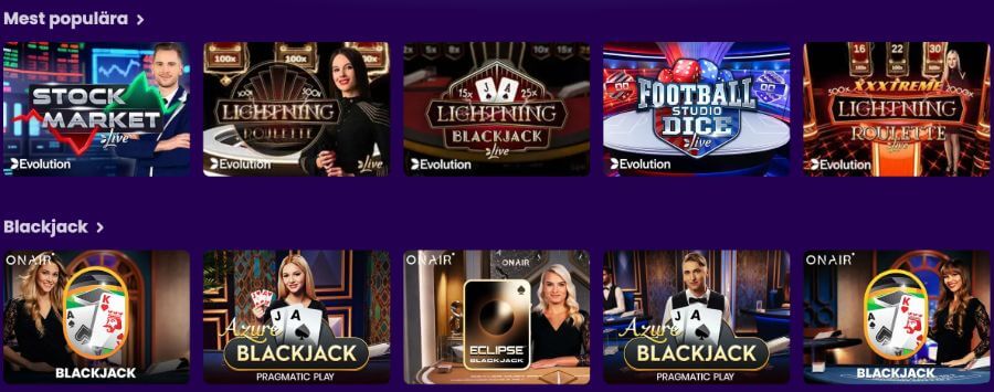 Flax Casino Live Casino