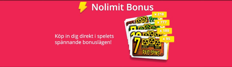 Nolimit Bonus Buy-funktion