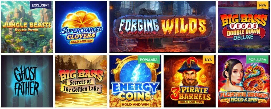 Slots hos PlayJango Casino 