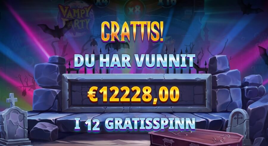 Storvinst i Vampy Party slot